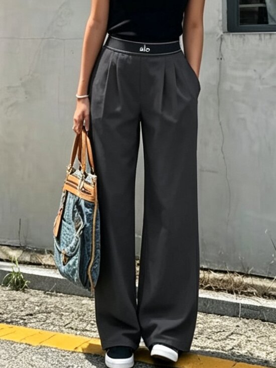 ALO Yoga Pants - 🥾ALO Yoga Suit Up Trouser Dark Grey (Regular)🧱